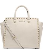 Michael Kors Selma Stud Large North South Tote - Lyst