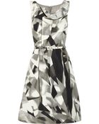 Oscar de la Renta Printed Silk faille Dress - Lyst