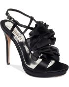 Badgley Mischka Adele Flower Evening Sandals - Lyst