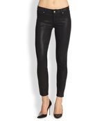 Paige Coated Skinny Ankle Jeans - Lyst