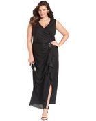Patra Sleeveless Ruffled Beaded Gown - Lyst