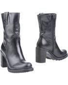 Emanuela Passeri Block-Heel Ankle Boots - Lyst