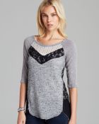 Free People Top Mix It Up Hacci - Lyst