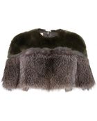 Marni Fur Cape - Lyst