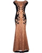 Theia Embroidered Gown - Lyst