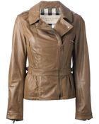 Burberry Brit Biker Jacket - Lyst