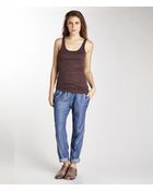 Michael Stars 1x1 Slub Boyfriend Tank - Lyst