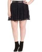 Jessica Simpson Lace Pleated Aline - Lyst