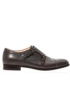 Duccio Venturi Double Monk Strap Leather Brogues - Lyst