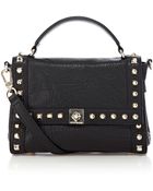 Karen Millen Studded Leather Satchel - Lyst