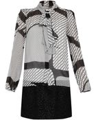 Diane von Furstenberg Jezebel Tie Neck Blouse - Lyst