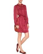 Marc By Marc Jacobs Silk Print Dress In Merlot Multi - Lyst