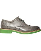 Steve Madden Kickup Leather Oxfords - Lyst