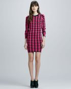 Torn Michaela Neon Houndstooth Dress - Lyst