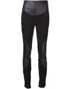 Alexander McQueen Suede Panel Legging - Lyst