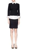 Alice + Olivia Sweater Combo Dress - Lyst