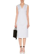 Jil Sander Convertible Leather Clutch - Lyst