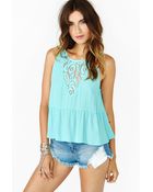 Nasty Gal Spring Lace Tank - Lyst