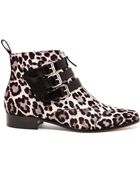 Tabitha Simmons Early Ponyskin Ankle Boots - Lyst
