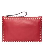 Valentino Pink Rockstud Leather Tote with Shoulder Strap - Lyst