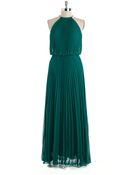 Xscape Pleated Chiffon Gown - Lyst