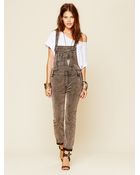 Free People Through The Woods Corduroy Overall - Lyst