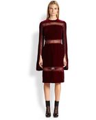Christopher Kane Loop Tapetrimmed Velvet Dress - Lyst