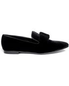 Stella McCartney Bow Velvet Slipons - Lyst