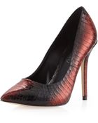 Boutique 9 Justine Glitter Pump Red Snake 7 12 - Lyst