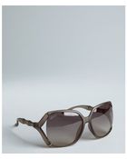 Gucci Grey Matte Acrylic Bamboo Stem Sunglasses - Lyst