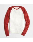 J.Crew Factory Long Sleeve Heathered Baseball Tee - Lyst