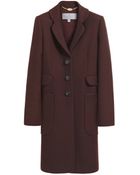 Mulberry Single Breasted Coat - Lyst