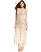 Pisarro Nights Sleeveless Beaded Gown - Lyst