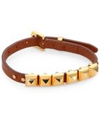 Michael Kors Studded Leather Bracelet - Lyst