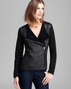 Michael Stars Jacket - Leather Zip Motorcycle - Lyst