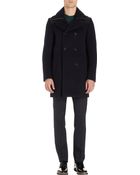 PS by Paul Smith Doublebreasted Overcoat with Hood - Lyst