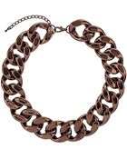 Topshop Large Chocolate Chain Necklace - Lyst
