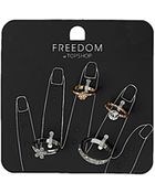 Topshop Mixed Finger and Midi Ring Multi Pack - Lyst