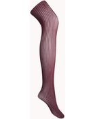 Forever 21 70 Denier Stripe Knit Tights - Lyst