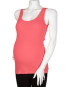 Michael Stars Maternity 2x1 Rib Boyfriend Tank - Lyst