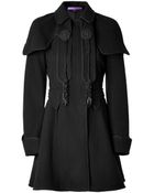 Ralph Lauren Collection Wool-Cashmere Coat In Black - Lyst