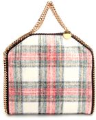 Stella McCartney Checked Wool Falabella Bag - Lyst