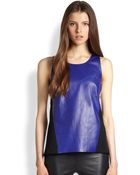 Sachin & Babi Varuna Leather Combo Top - Lyst