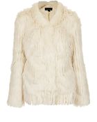 Topshop Knitted Tassel Coat - Lyst
