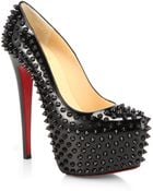 Christian Louboutin Daffodile Spiked Patent Leather Pumps - Lyst