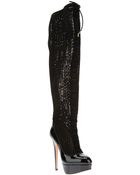 Charlotte Olympia Marion Laceup Boot - Lyst