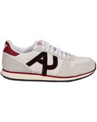 Giorgio Armani Leather and Suede Sneakers - Lyst