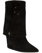 Jérôme Dreyfuss Biboots Suede Wedged Bootie - Lyst