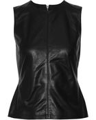 McQ by Alexander McQueen Leather Top - Lyst
