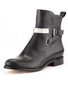 Michael Kors Amaya Leather Ankle Boot - Lyst